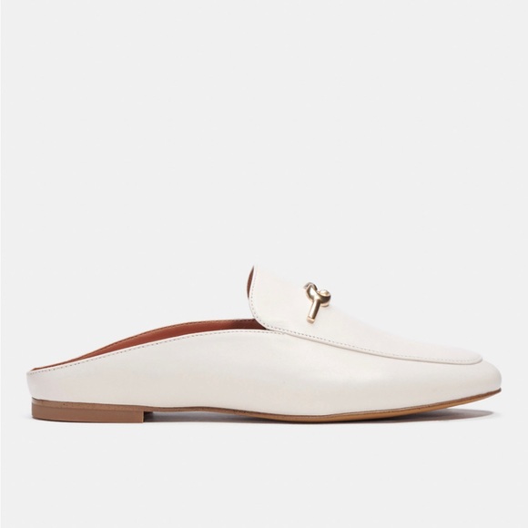 Coach Cream Mules with Gold Accent - Picture 2 of 8